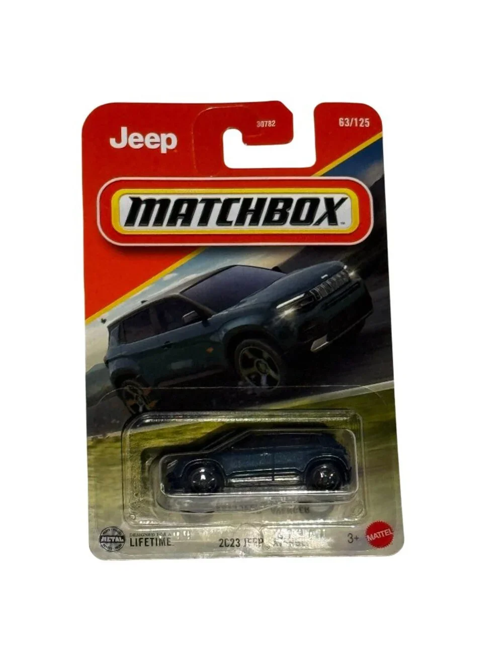 Matchbox 2023 Jeep Avenger Blue SUV 63/125 MBX Mainline New